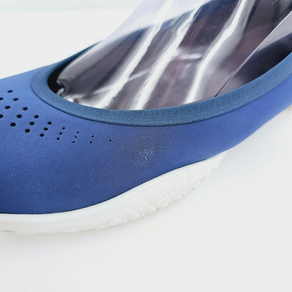 LISSOM Flytes 11.5 Ballet Flats Blue White Soles Slip On Comfort Light Stretchy - Picture 5 of 15